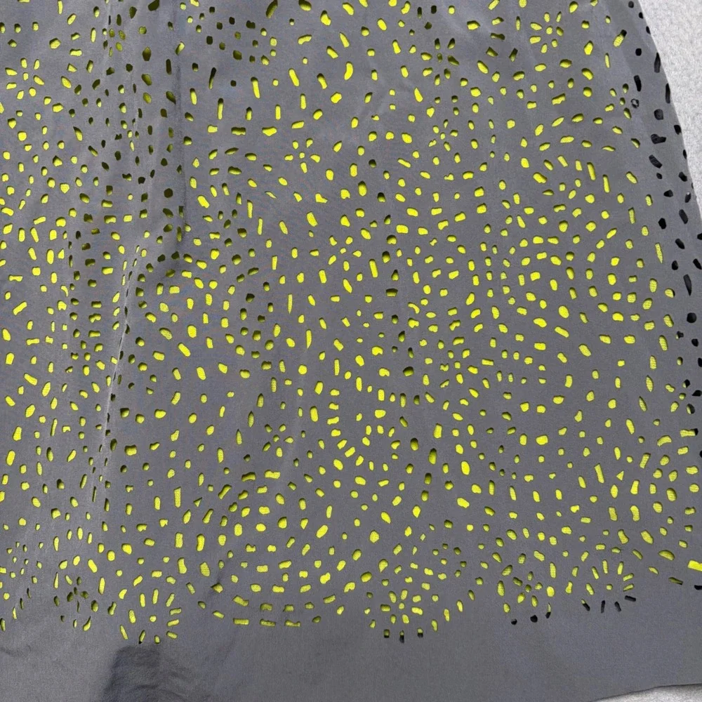 Title Nine Skort Women M Gray Nimblene Laser Cut Eyelet Active Tennis Skirt